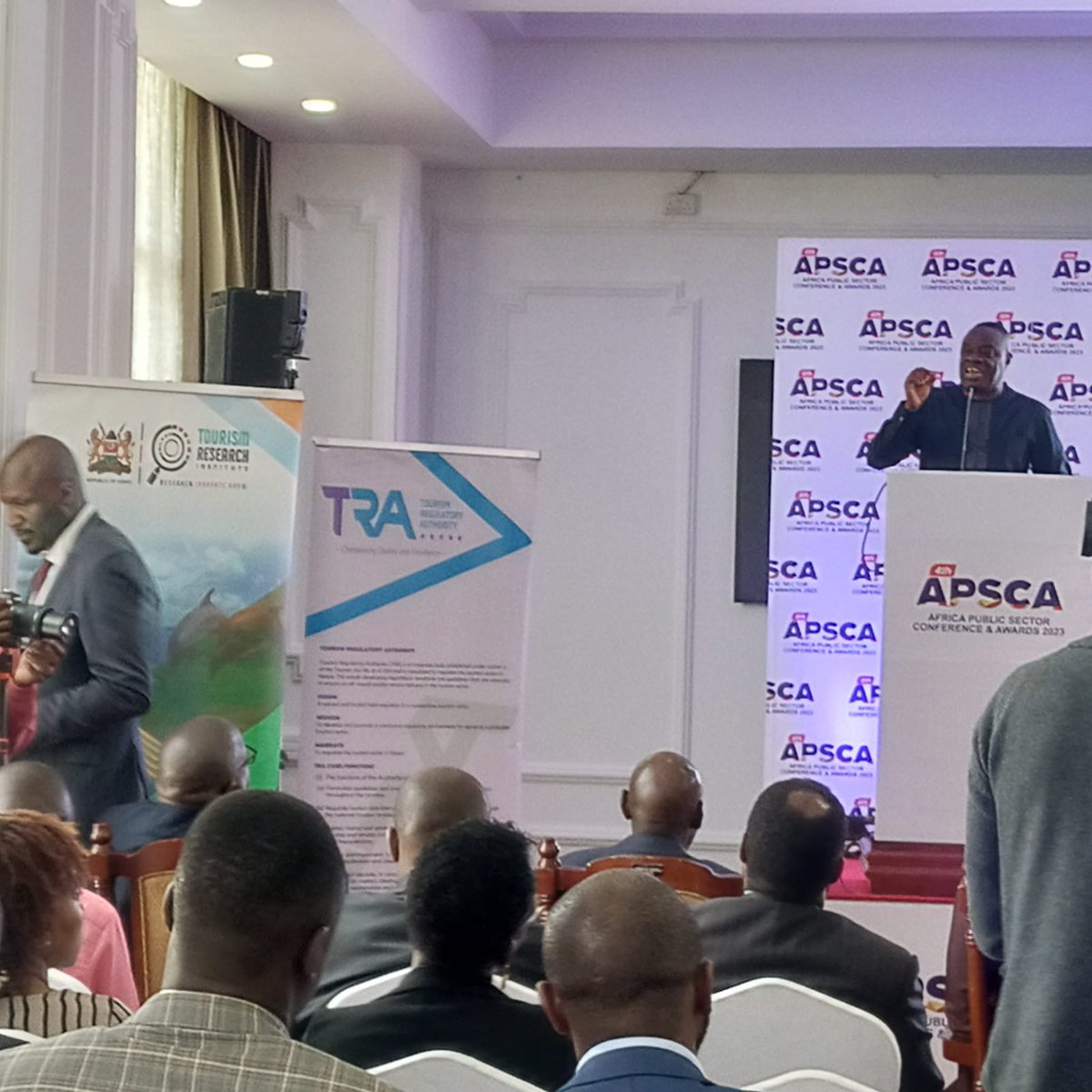 TRA_ke's tweet photo. CS @Min_TourismKE, Hon @peninah_malonza at the @APSCA-Africa Public Sector Conference Awards @Westonhotel.
#Drivinginnovationandgrowthinthetourismsector
@NorbertTalam
#APSCA #tra #Innovation #AfricaClimateSummit2023 https://t.co/KLQl477Kt3