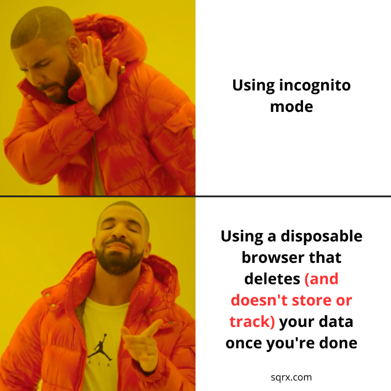 getsquarex's tweet photo. Incognito mode? That’s a thing of the past. Browse privately with SquareX today: https://t.co/wJKuTzEopO