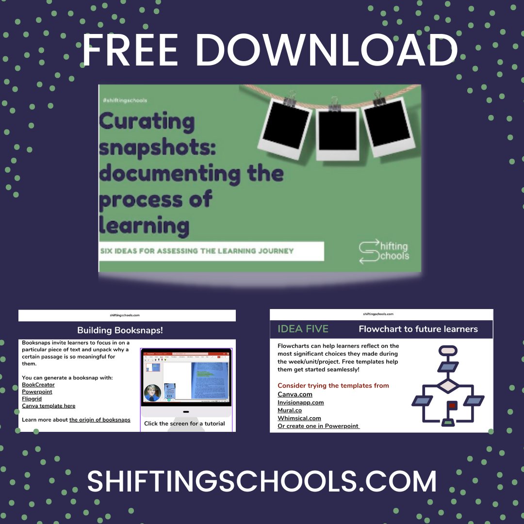 Learning in the era of generativeAI makes creative reflection and documentation even more critical. Looking for more ideas on how to do that? Check out our free guide: shiftingschools.com/free-pdfs