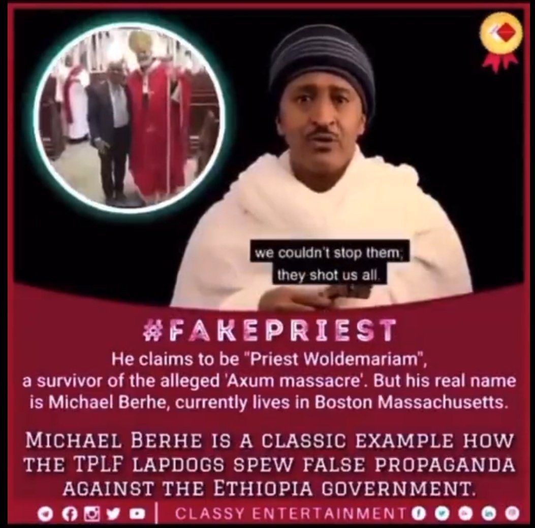 Sanpaulo888's tweet photo. Do you remember this #Embarrassment_consciousness
#FakePriest was created possible by @amnesty to make a #FakeTestimony against #Eritrea πππ https://t.co/1gA09CttQi
