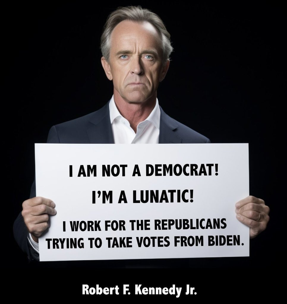 <a href="/lisapease/">Lisa Pease</a> <a href="/sad_senior2/">m schrader 💙</a> <a href="/NOUVEAUXDEBUTS/">Melinda</a> He’s crazy. The whole Kennedy family has come out publicly to condemn him. A vote for RFK Jr is a vote for Trump. He’s a ringer put up by Bannon to siphon votes from Biden.