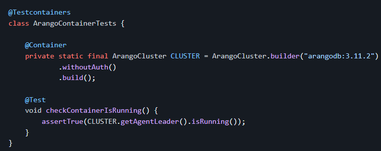 GoodforGod's tweet photo. @arangodb @testcontainers now support super easy setup for Cluster mode out of the box!

https://t.co/yqnZiIHFWP https://t.co/OfAKdY1LVQ