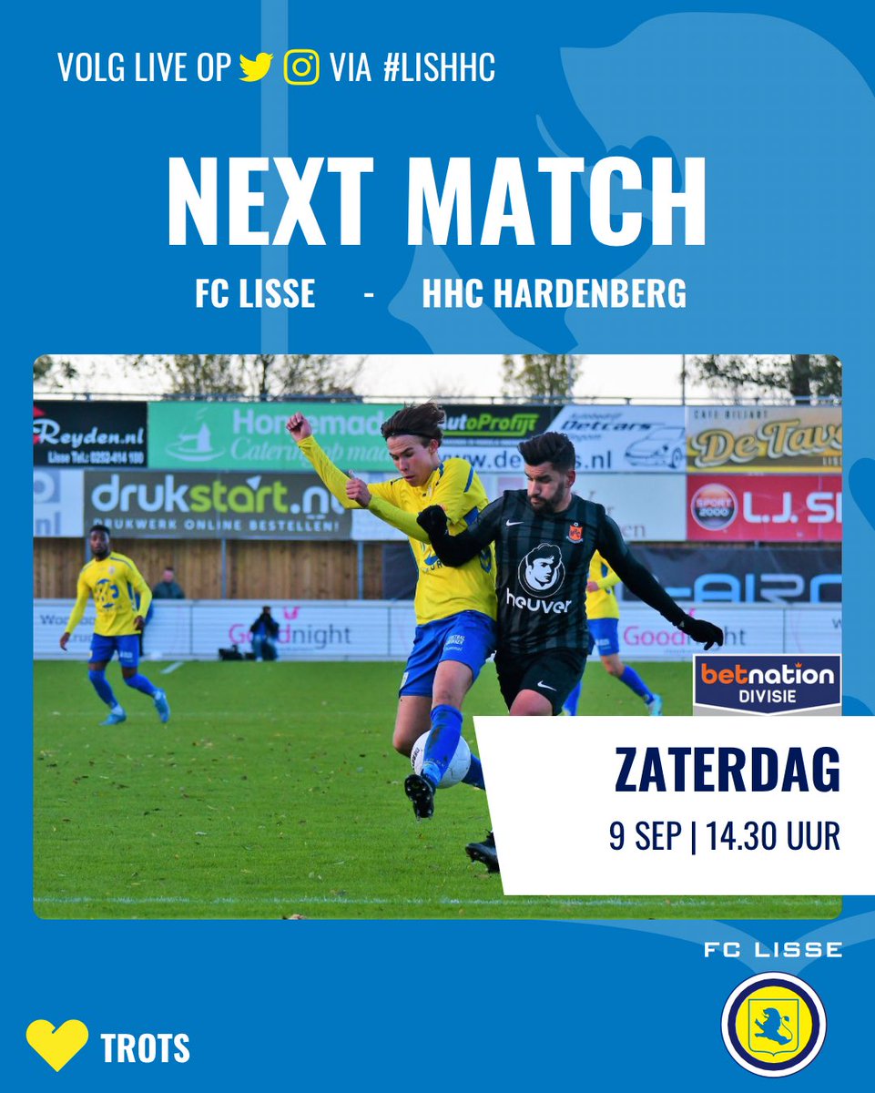 FC Lisse (@fclisse) on Twitter photo ARBITRAGE โฝ๏ธ | Wedstrijdleiding ligt in handen vd ervaren arbiter <a href="/SanderDBR/">SanderDBR</a> Het wordt zijn 100ste wedstrijd als arbiter in de Tweede Divisie. Ook dat maakt deze wedstrijd bijzonder! ๐กโฝ๏ธ๐ต #fclisse #tweededivisie #betnationdivisie #arbiter #sdbr #mijlpaal #lishhc <a href="/HHCHardenberg/">HHC Hardenberg</a> ARBITRAGE โฝ๏ธ | Wedstrijdleiding ligt in handen vd ervaren arbiter <a href="/SanderDBR/">SanderDBR</a> Het wordt zijn 100ste wedstrijd als arbiter in de Tweede Divisie. Ook dat maakt deze wedstrijd bijzonder! ๐กโฝ๏ธ๐ต #fclisse #tweededivisie #betnationdivisie #arbiter #sdbr #mijlpaal #lishhc <a href="/HHCHardenberg/">HHC Hardenberg</a>