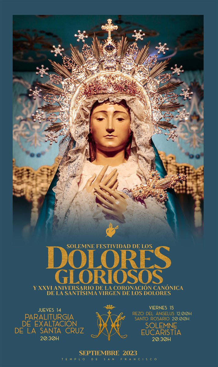 pasoazullorca's tweet photo. 🔵 El Paso Azul organiza la exposición ‘Tradición y arte. La devoción a la Virgen de los Dolores en Lorca y su Comarca’ con más de medio centenar de piezas

➡️ La muestra podrá visitarse del 13 de septiembre al 15 de octubre en el @MuseoAzulSS

🔗 https://t.co/Mq4CdGiVgU https://t.co/axA2GE722R