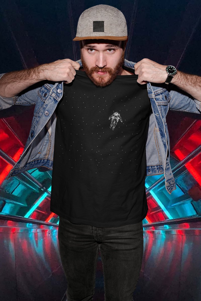 fenomenaltee's tweet photo. New Astronaut Floating in Space tee. https://t.co/fXnRivmtvT
