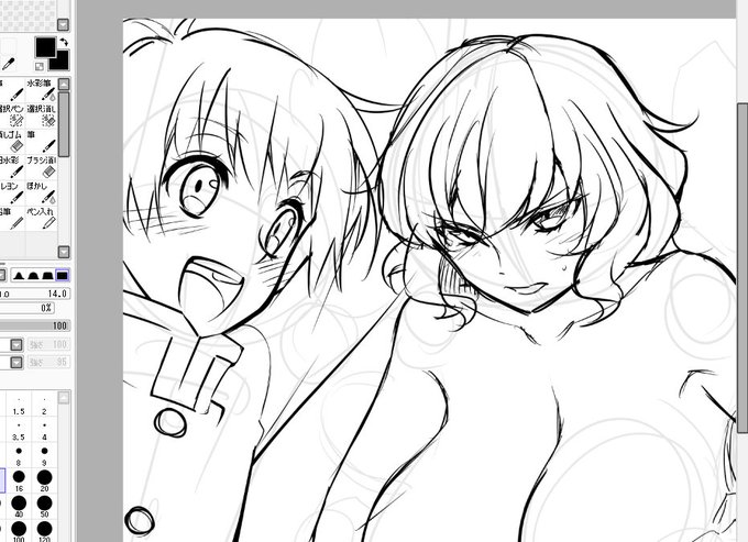 最近上げれてないですが、絵は進めてます… 