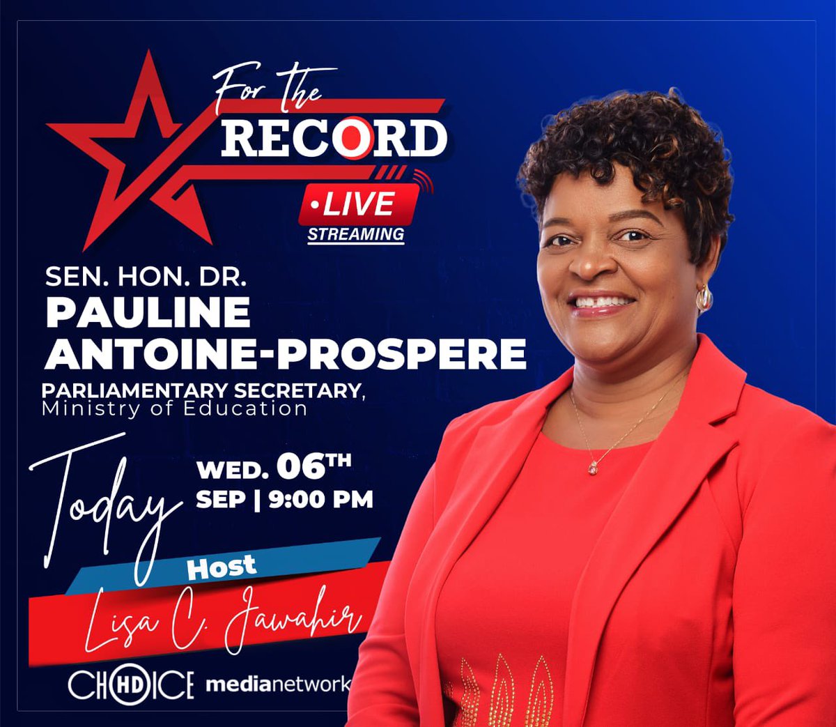 SLPStLucia's tweet photo. Tonight we hear from the Parliamentary Secretary in the Ministry of Education as she addresses the progress of the institution and shuts the door on UWP’s lies on how our government has supported our students and teachers.
You can call in LIVE to share your views. Don’t miss it! https://t.co/8cP59DCTXh