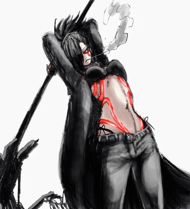 #黒髪の日便乗しておやすみなさい(:3[____] 
