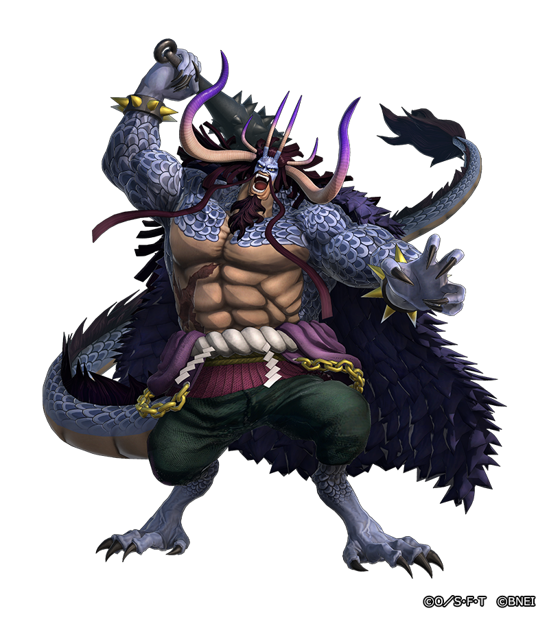 海賊無双4 「鬼ヶ島決戦カイドウ」と人獣型にフォルムチェンジできる