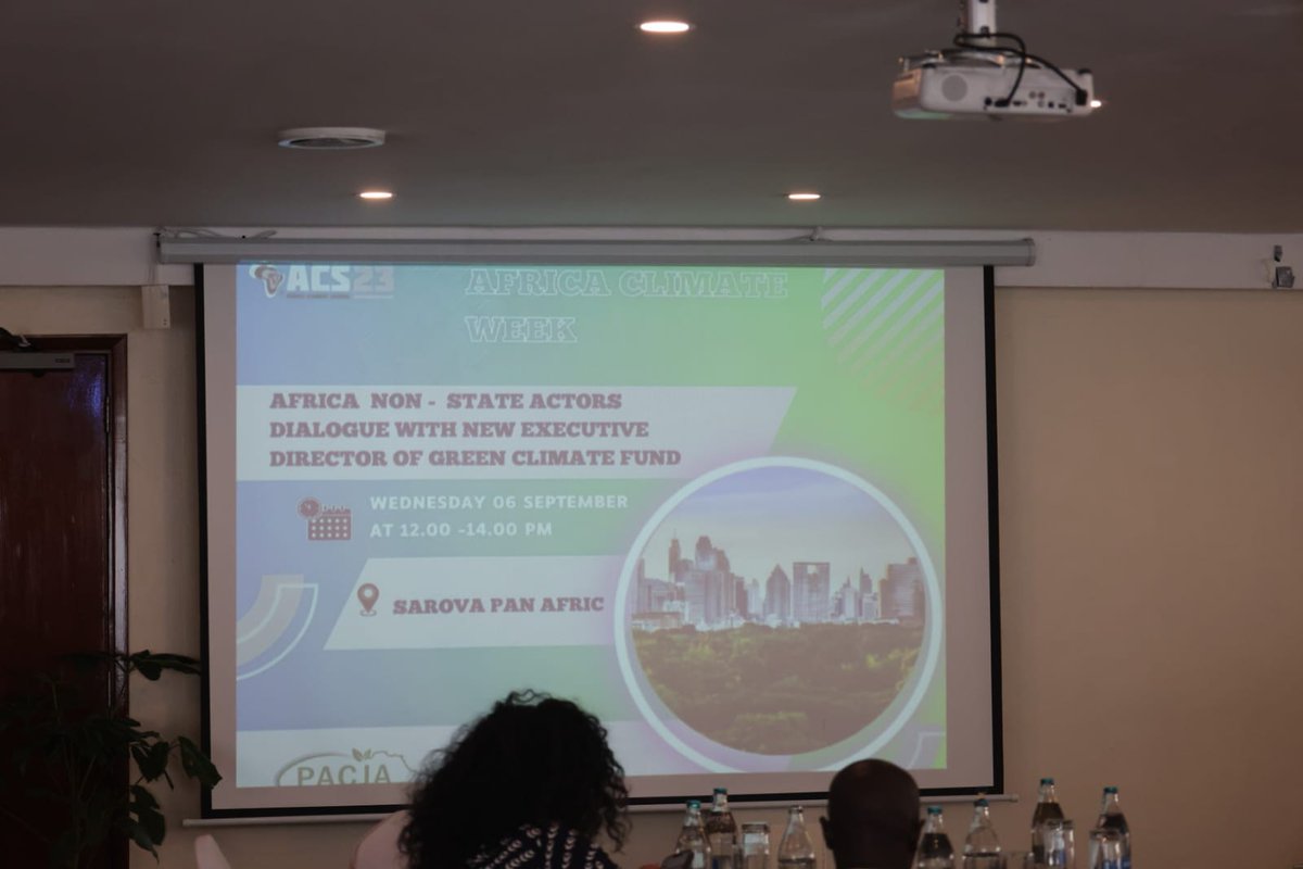 PACJA1's tweet photo. Mafalda Duarte, Executive Director of the Green Climate Fund, emphasized the need to simplify the funding process and prioritize the voices of the most vulnerable communities. #ClimateFinance #GCF #ACSweWant #Adaptation4Africa @theGCF https://t.co/bcYOxEa1gY