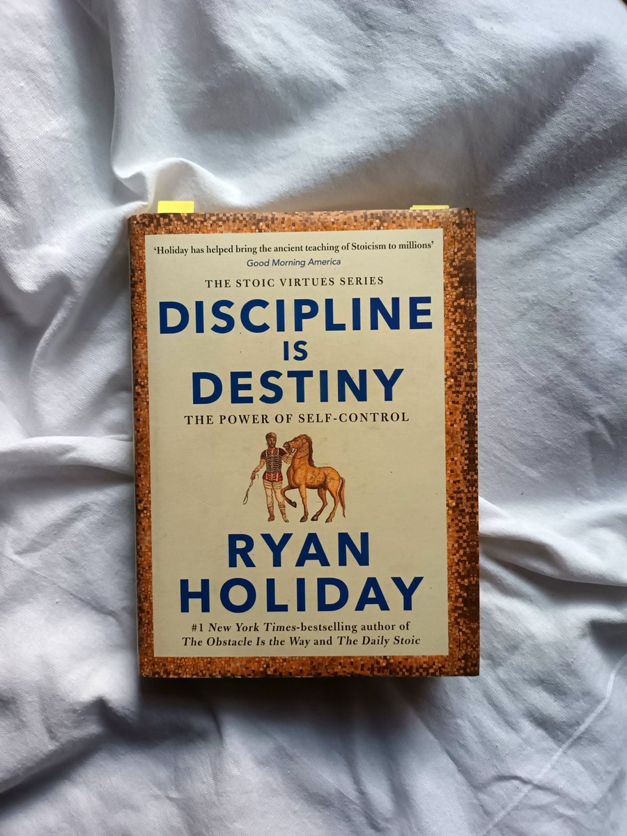 itsbookgains's tweet photo. 25 Practical lessons from Discipline is destiny 🧵

This book teaches you essential stoic wisdom that we need to live a disciplined life. Full of stories and quotes from great minds of the past, this book is worth spending time on.

My Reading progress - 50% https://t.co/vISRmtIDt3