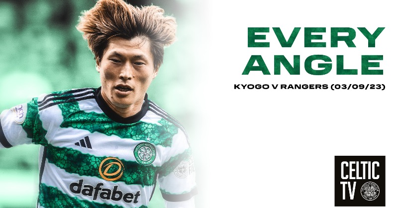 CelticFC's tweet photo. 🎥📹 EVERY. ANGLE. 🤳📽️

Kyogo’s goal at Ibrox for your viewing pleasure 🙆‍♂️

#CelticFC | #COYBIG🍀
