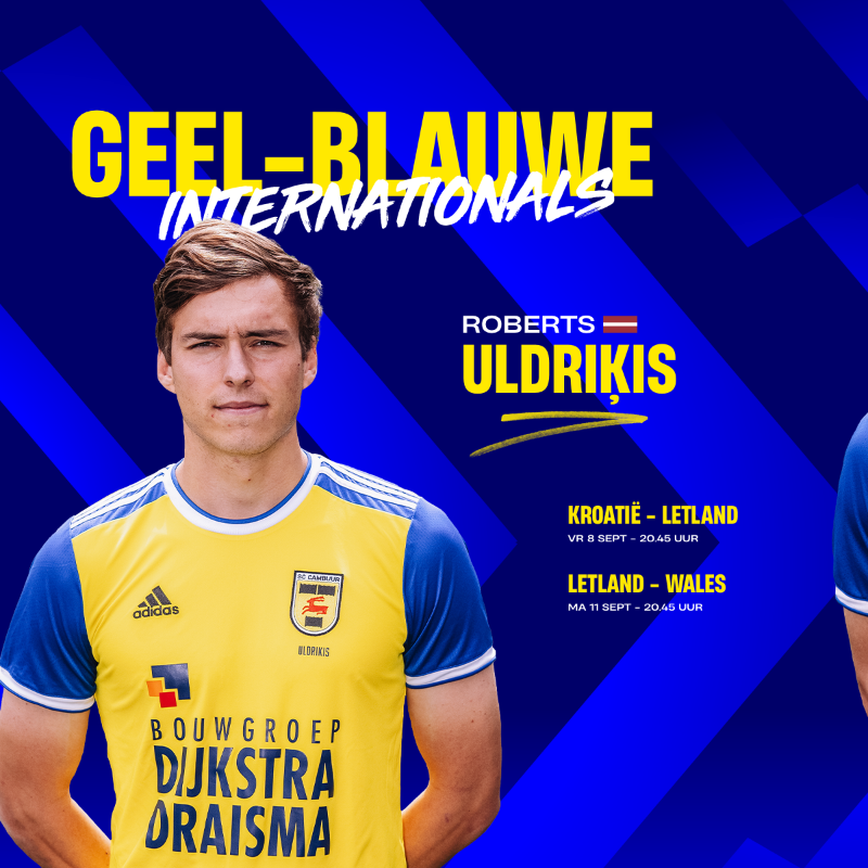 SCCambuurLwd's tweet photo. 𝐑𝐨𝐛𝐞𝐫𝐭𝐬 𝐔𝐥𝐝𝐫𝐢𝐤𝐢𝐬 ↠ 🇱🇻
𝐅𝐞𝐝𝐝𝐞 𝐝𝐞 𝐉𝐨𝐧𝐠 ↠ 🇳🇱 
𝐓𝐲𝐫𝐢𝐜𝐤 𝐁𝐨𝐝𝐚𝐤 ↠ 🇨🇼
 
Succes en maak ons trots mannen! 💛💙

#CambuurKomtEraan