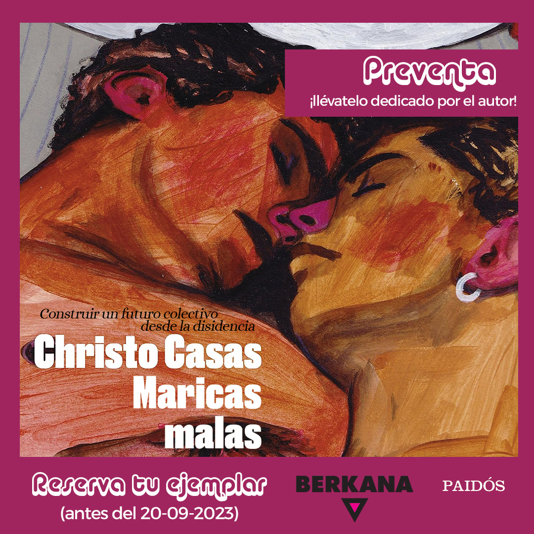 libreberkana's tweet photo. 💫Christo Casas regresa al fin con una propuesta rompedora y diferente: "Maricas malas: construir un futuro colectivo desde la disidencia" (@EdicionesPaidos).
📙Puedes pedir tu ejemplar dedicado y firmado por el autor en nuestra página web, hasta el 20-09-2023.
#maricasmalas https://t.co/HIGh0UHZwW