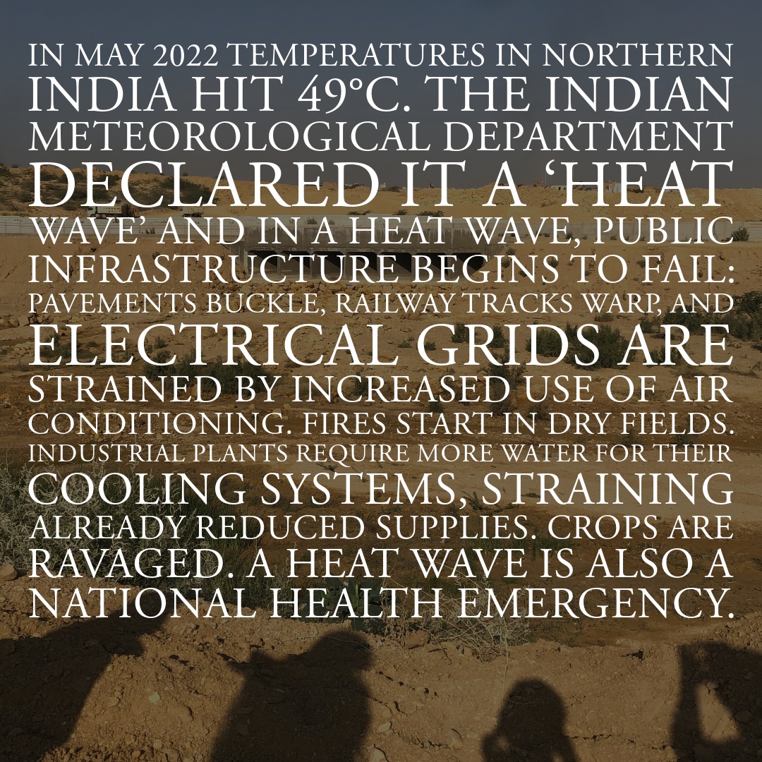 LRB Dispatch #3
The Heat Wave in Northern India
by Skye Arundhati Thomas

🌐 Read now 
tinyurl.com/dbd4hmrh

Image credit: Shahana Rajani, From the film ‘A thread, a weave, a braid, a river’, 2022.

#climatecrisis #WorldWeatherNetwork #LRB #essay