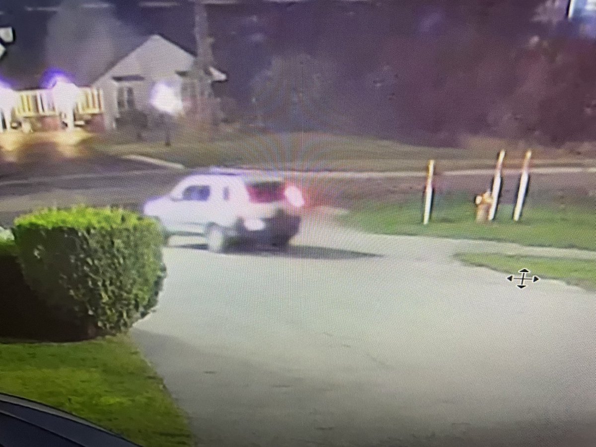 The suspect involved in this incident is described as a white male wearing camouflage. He is driving this silver Honda CRV. He was last seen heading southbound on I-75 Business Loop.