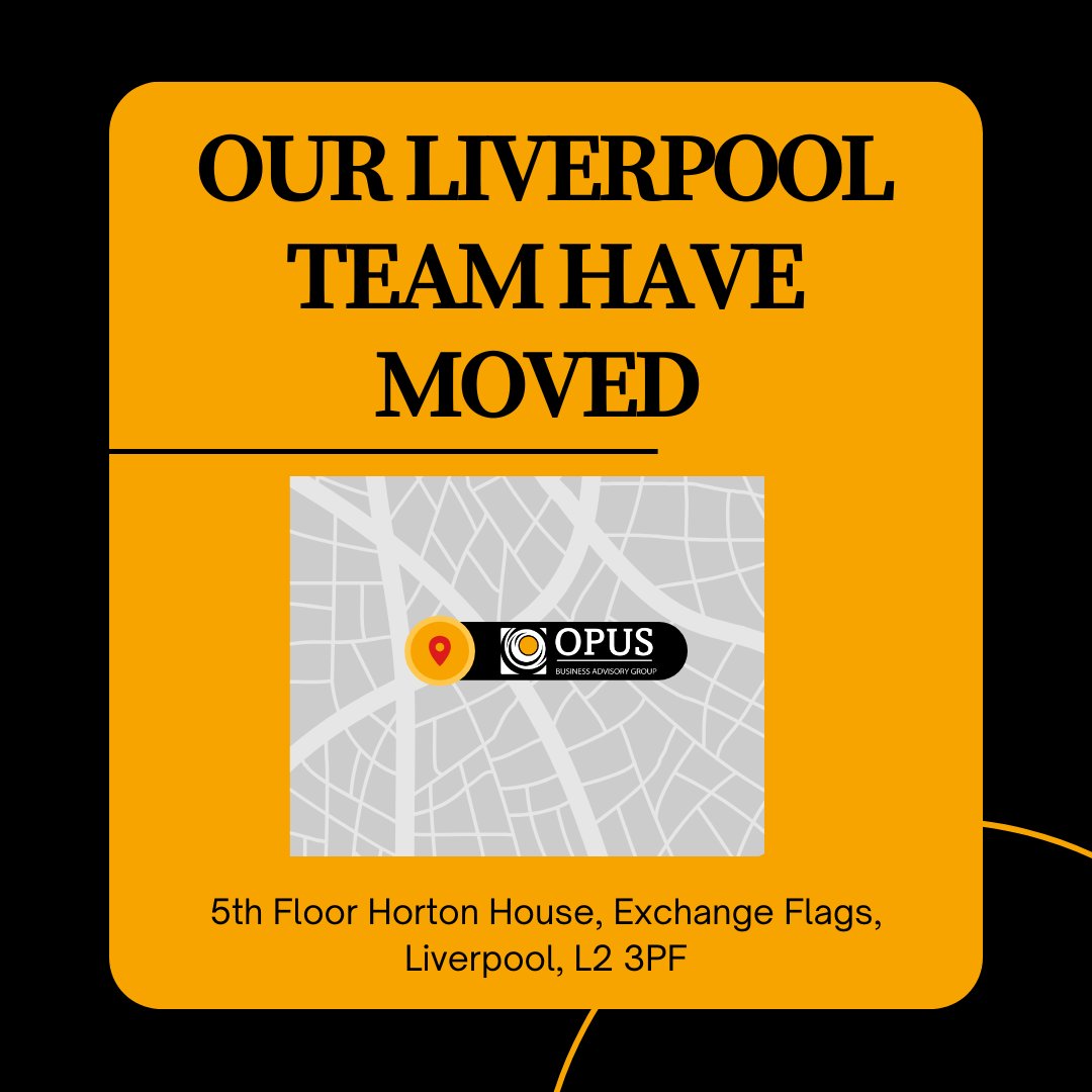 🎉 Opus Liverpool is on the move!

Our team is growing, and we're excited to announce our office move to a new premise in Liverpool. Same main office telephone number but our team can now be found at:

5th Floor Horton House
Exchange Flags
Liverpool
L2 3PF

#LiverpoolBusiness