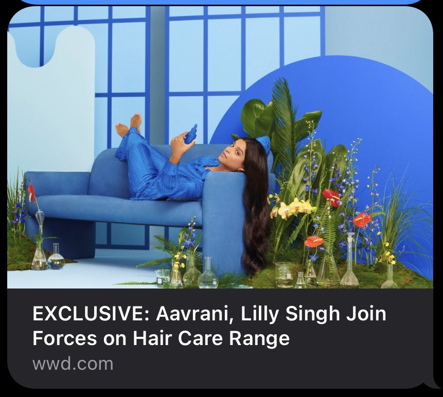RSiddhanti's tweet photo. My wife is the CEO/Co-Founder at @aavrani, a beauty brand, and there’s no one more perfect to partner with on hair than Superwoman herself, @Lilly !!

I’m so proud and happy to see Brown Women doing their THING 💙⚡️👊🏾

https://t.co/uVAUx6kw5h https://t.co/lE2cYRBpPA