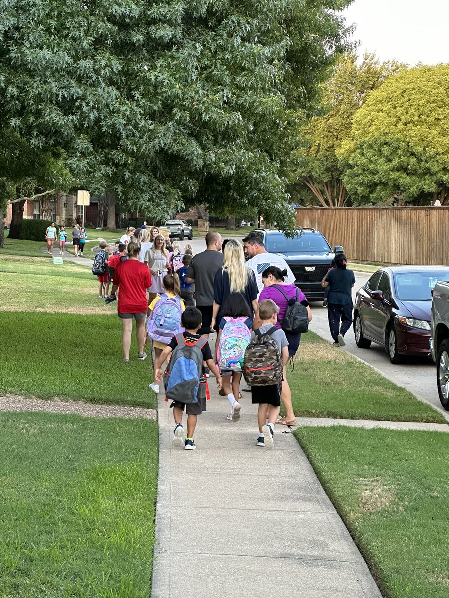 Cooper was excited for his first “Walk to School Wednesday!” <a href="/CCEColts/">Cottonwood Creek</a>