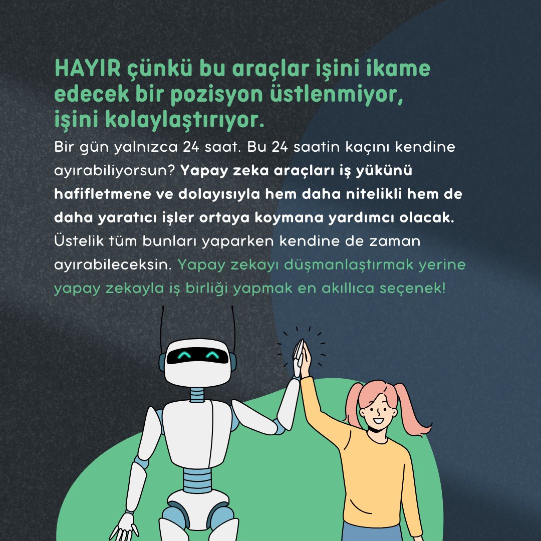 Yapay zeka işimi elimden alacak mı?