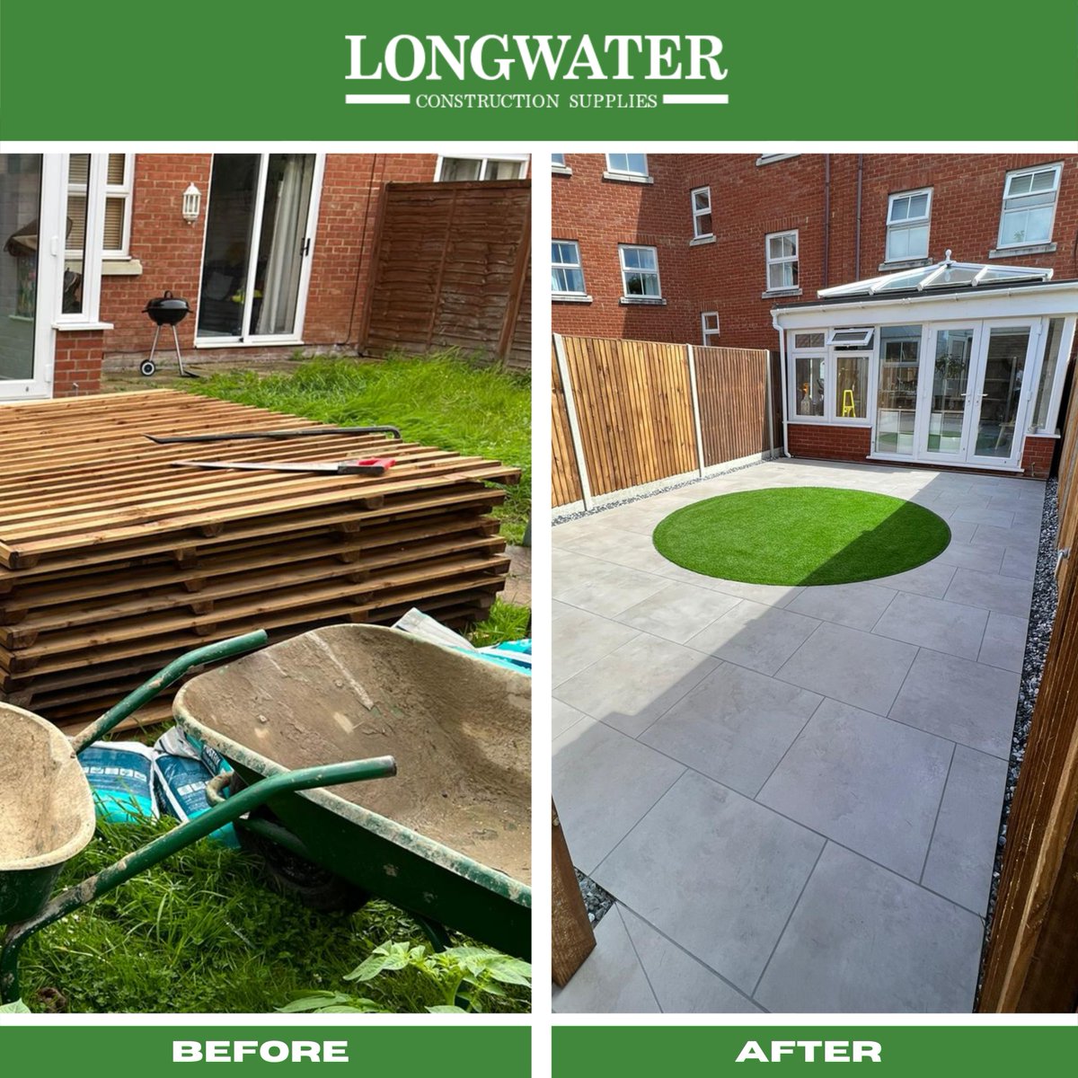 How fun is this garden transformation?! Big thanks to NR Groundworks and Fencing for tagging us in this and for using our products to create such unique spaces!😍