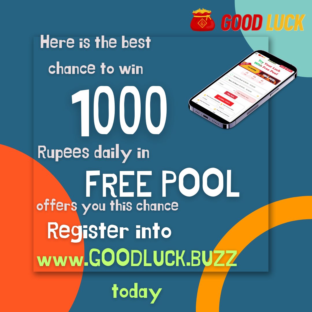 GoodLuck_Games's tweet photo. Place a ticket for free and win 1000 rupees daily.
Login to https://t.co/L4LLx2s3rQ today. https://t.co/cS9tDKB17Q