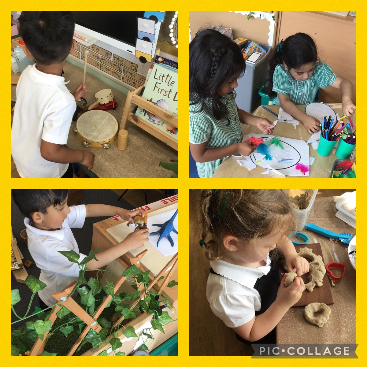 olvschool's tweet photo. Here are some pictures of Reception exploring our provision. We have been learning some of our routines today. @bcw_cat #OLVEYFS #OLVReception https://t.co/JpeVtx8Xq9