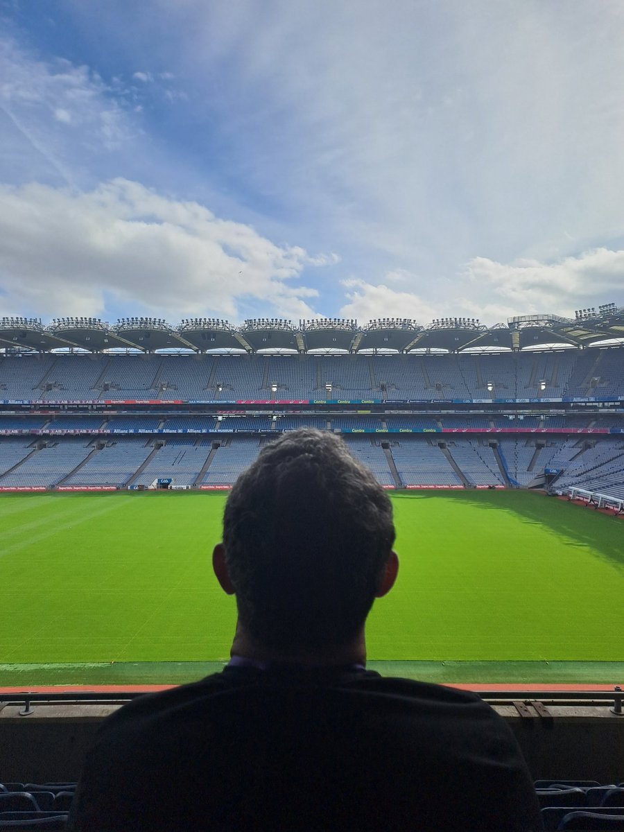 At the Digital Business Ireland - Future Proof Summit. Diarmuid contemplates accessibility and AI. In September's past, in Croker. He would probably have been doing more shouting. #DBISummit