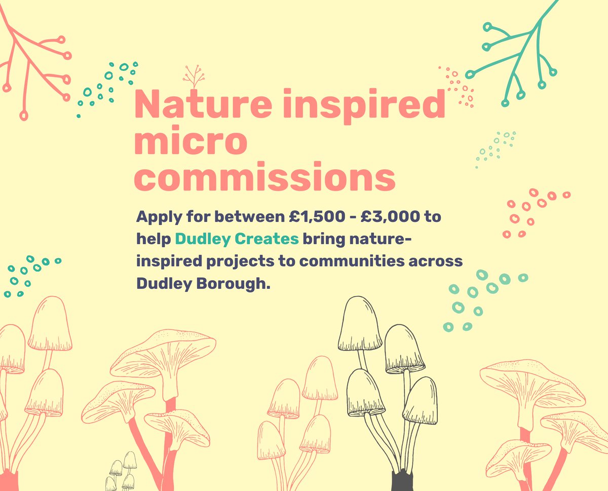 I’ve seen folk sharing these kinds of call outs to creatives… never dreamed I’d be part of a team making them 💕 We’re looking for Dudley Borough based creatives to support co-created projects that can inspire people to connect with nature… dudleycreates.net/news/dudley-cr…