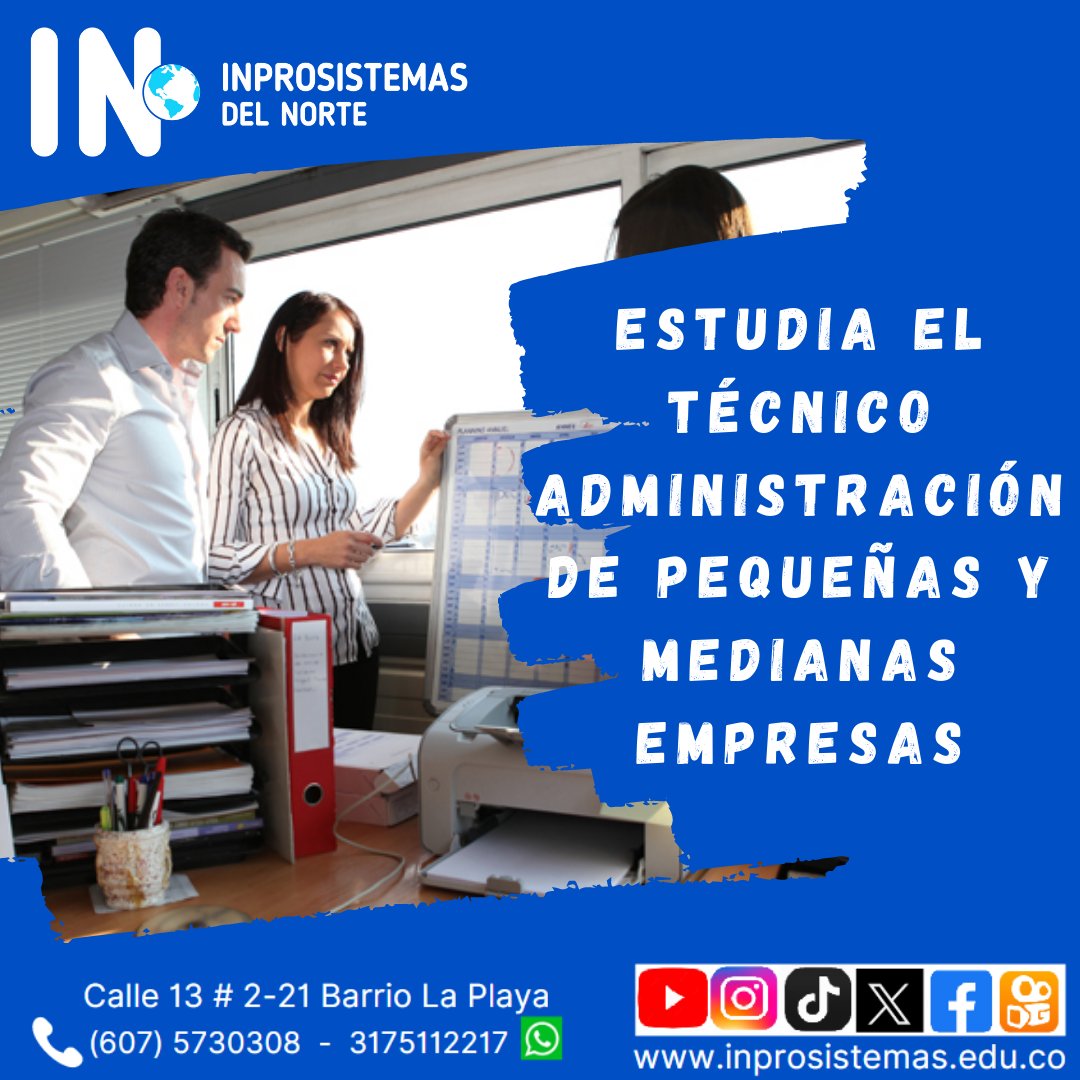 Inprosistemas's tweet photo. ¡Matrículas Abiertas! #INpro. #SomosInprosistemasdelNorte #somosInpro #SomosINprosistemas #NorteDeSantander #Cúcuta #TécnicasLaborales #Técnicas #Educación #región #Gobernorte #EducacionDptal #Alcaldiacucuta. Inscríbete gratis ingresando a este link 👉🏾https://t.co/MhW12HMxxV https://t.co/UDJ4vlOgX3