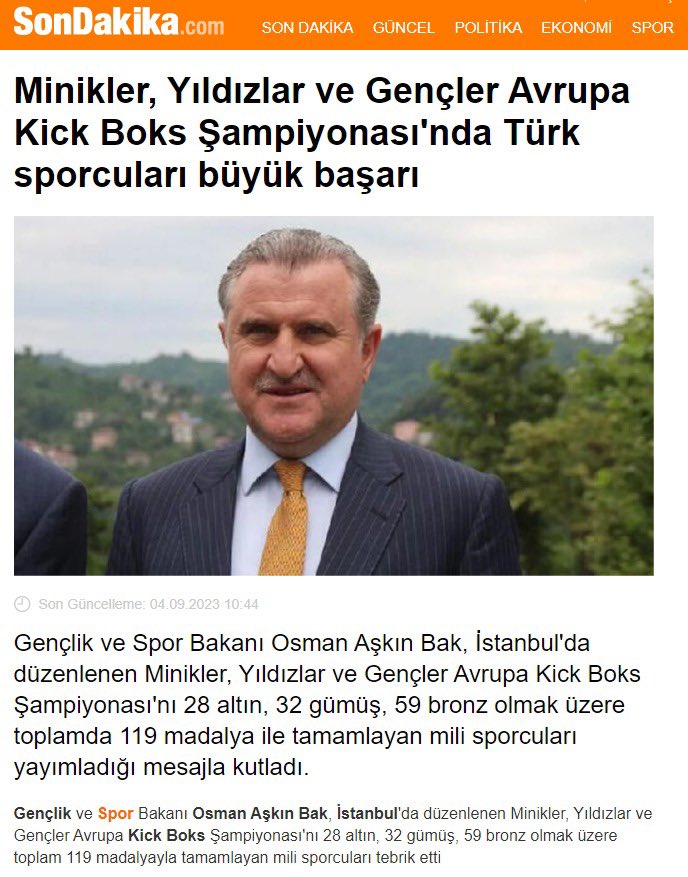 salimkayici's tweet photo. Sayın Bakanım,Büyük Kick Boks Ailesine vermiş olduğunuz destekler için teşekkür ederiz.
“Basında Kick Boks”

@OA_BAK @hamzayerlikaya @omer_altunsoy @SafaKocoglu @kocakaya_murat @eminogluenes https://t.co/BpUoOBM3VN