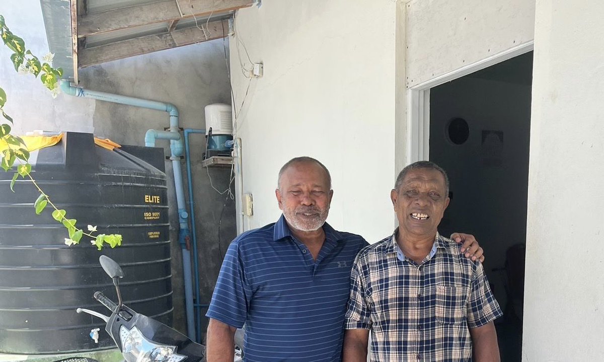 It was great to see our former footballer Ibrahim Didi from Hithadhoo, Addu. He was a very good striker who converted and difficult one to stop.