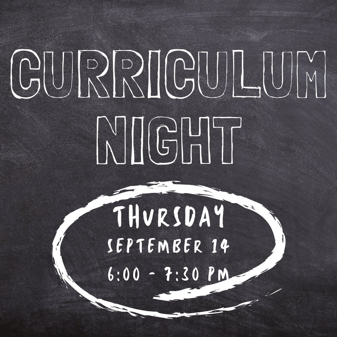 Doors open at 5:45! Parents will be provided a schedule to follow from 6:00-7:30. 

This is a parent only event, and it is not come and go. We have information to share for the entire 90 minutes!