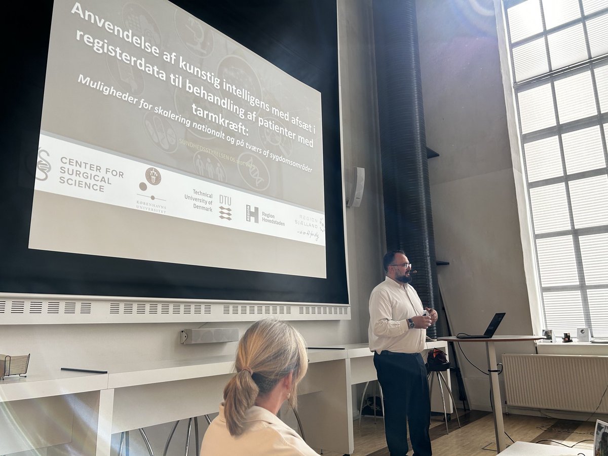Jonas Egebart (@jonasegebart) on Twitter photo Besøg, forelæsning og dialog i <a href="/SSTSundhed/">Sundhedsstyrelsen</a> idag hvor vi til vores fællesmøde fik besøg af <a href="/IsmailGogenur/">ismail gögenur</a> om anvendelse af AI i behandling af tarmkræft. #sundpol Besøg, forelæsning og dialog i <a href="/SSTSundhed/">Sundhedsstyrelsen</a> idag hvor vi til vores fællesmøde fik besøg af <a href="/IsmailGogenur/">ismail gögenur</a> om anvendelse af AI i behandling af tarmkræft. #sundpol