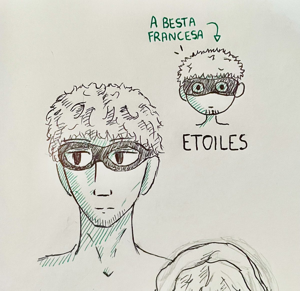 over2lives's tweet photo. fiz questão de fazer o sombreado verde 
#Etoiles #etoilesfanart #qsmp #qsmpfanart #etoilesqsmp https://t.co/2isL70BwFR