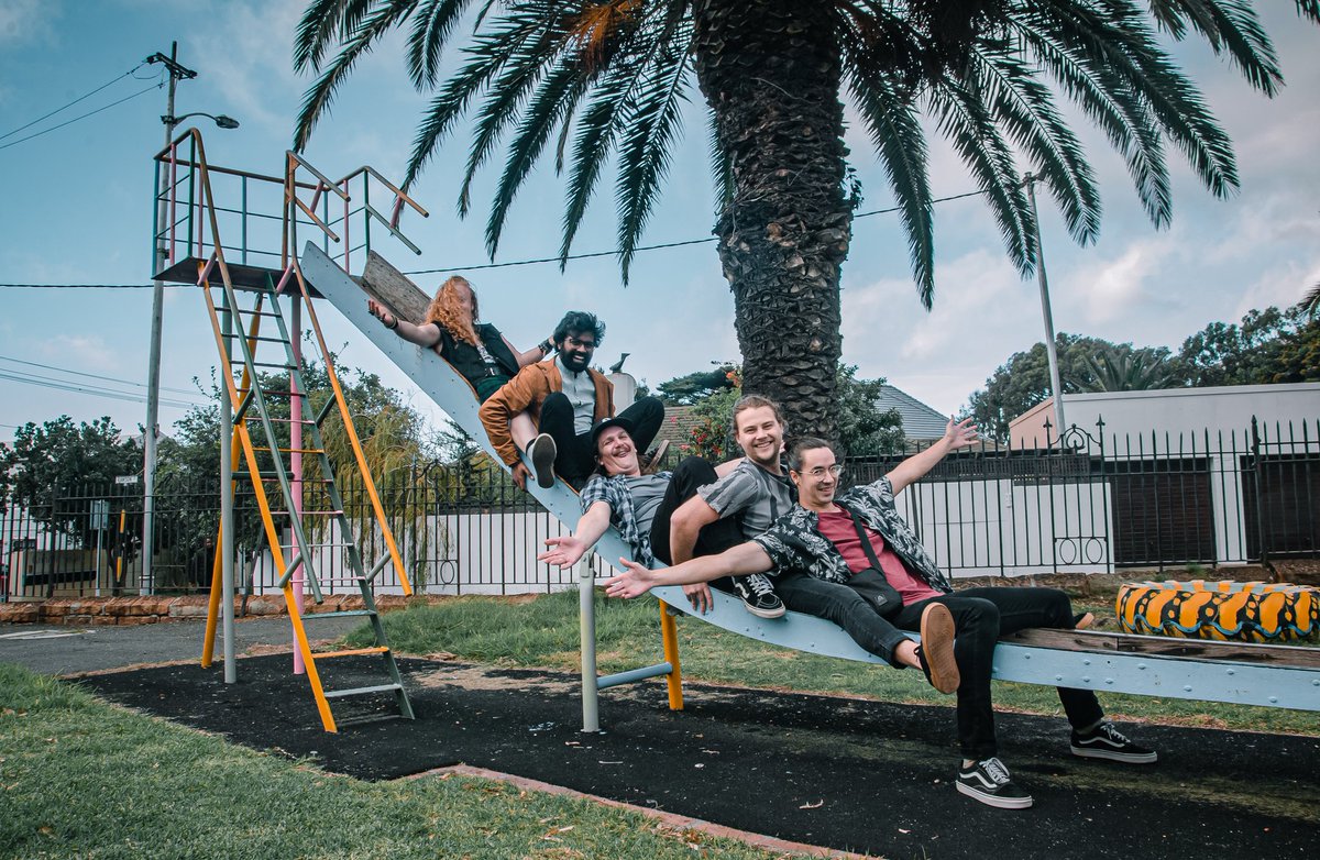 There's a joke somewhere there about sliding into the weekend or your DM's...😀

Either way, super amped for our show  this Friday at cafe Roux 
So close now, can almost feel it.

Still some tickets left. You can grab them here - quicket.co.za/events/229670-…

📷 Vetman design