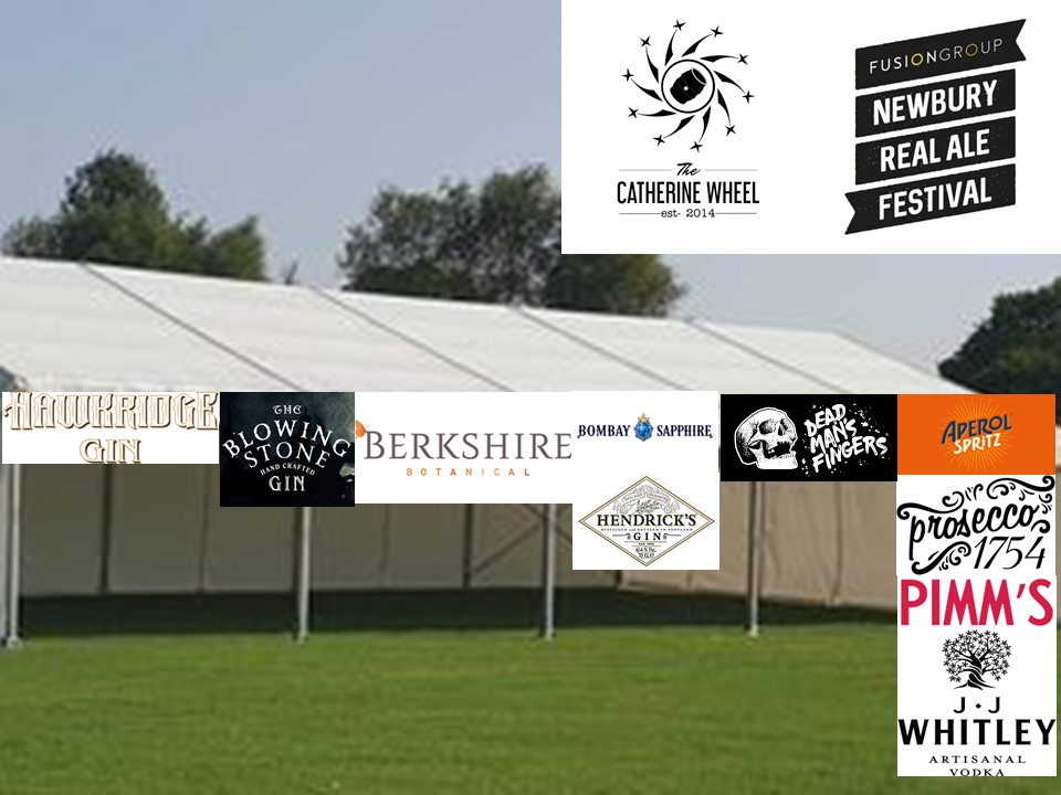Our gin & rum (& more) tent at the @NewburyAleFest is set to be bigger than ever featuring plenty of gins, @deadmansfingers rums, @PimmsGB @Prosecco1754Ltd @AperolSpritzUK. The weather is set to be glorious too. Tickets available here newburyrealale.co.uk/tickets-landing #newbeery
