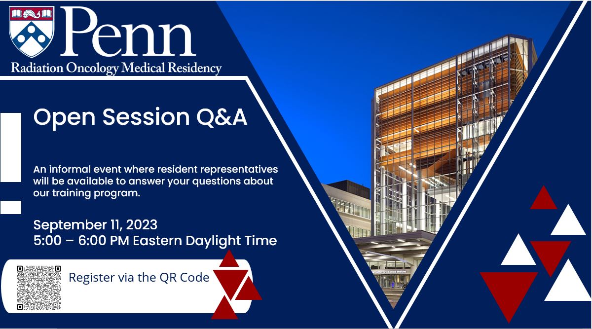 📢Medical Students: Join our UPenn RadOnc Medical Residents on Monday, Sept 11th, 5-6:00 PM EST for a Q&A Session. Scan the QR Code to register! #radiation, #radiotherapy, #radiationtherapy, #radiationoncology, #radonc, #radiationtreatment, #cyberknife, #protontherapy