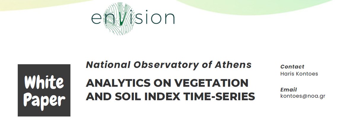 📣 Modernize the way of agricultural land monitoring, providing valuable insights and automating the process of detecting potential issues. 🚀 Do you want to know more about it? 📰 Read the #whitepaper to learn more:  envision-h2020.eu/envision-3-whi…