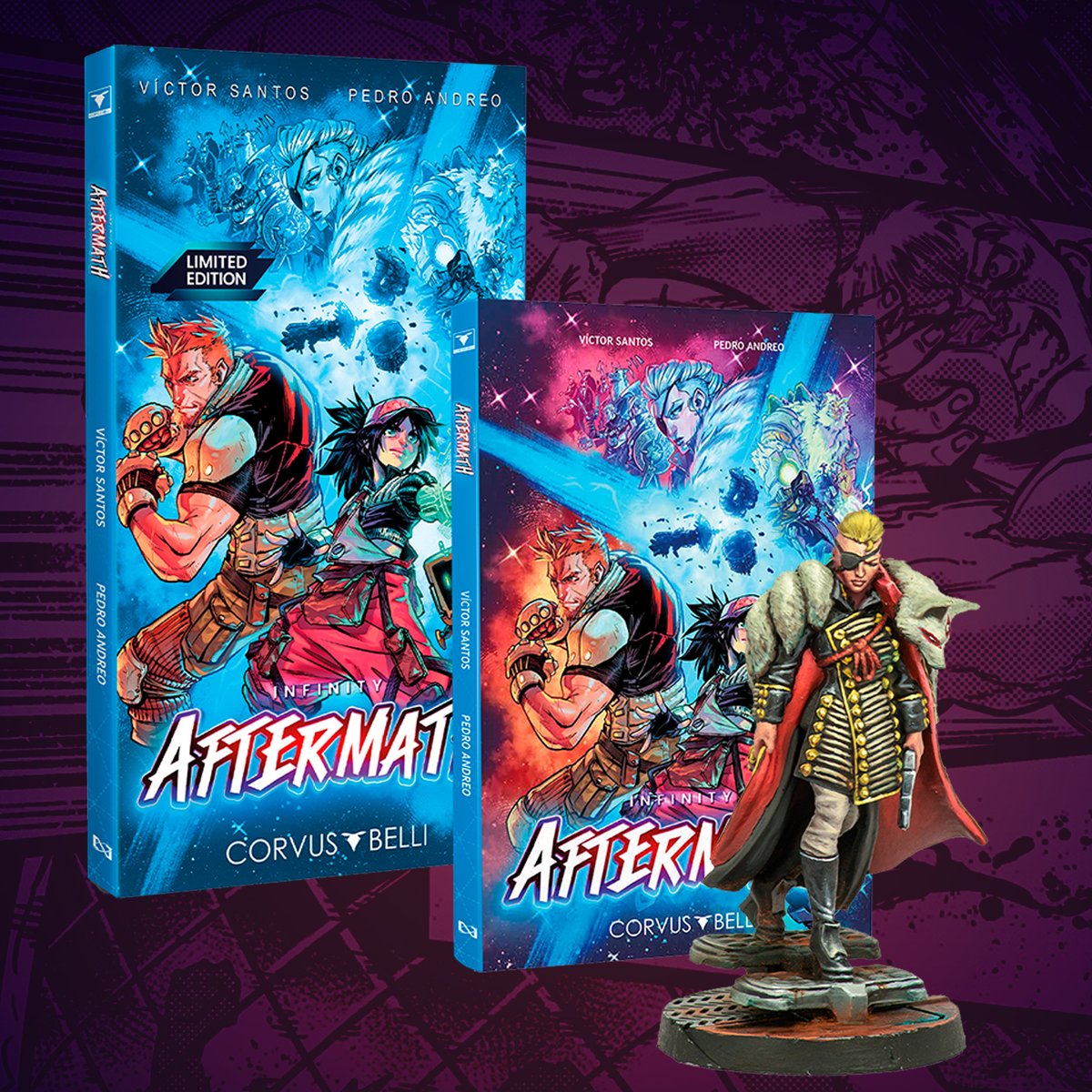 A grand heist. A conspiracy that spans to the furthest corners of the Human Sphere!
Illegal betting in Aristeia! A story that shakes up the status quo of the Infinity Universe!
From September 18 to September 30
store.corvusbelli.com/en/books/graph…
<a href="/polarcomic/">Victor Santos</a> <a href="/ElectroCereal/">Pedro R. “ElectroCereal” M. Andreo</a>