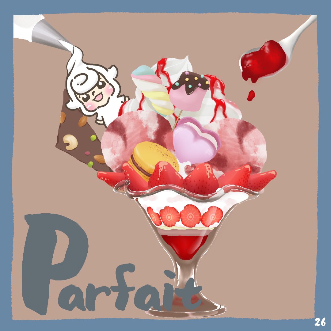 meshiterohouse's tweet photo. たべものしりとり
…アイスクリーム(Ice cream)→ マカロン( Macaron)→ ナッツ(Nuts)→ ストロベリージャム(Strawberry jam)→ マシュマロ( Marshmallow)→ ホイップ(Whip)→ パフェ(Parfait)→
#イラスト #illustration #しりとり #絵しりとり #wordchain #たべもの #食べ物 #food https://t.co/4ByOCvH2oz