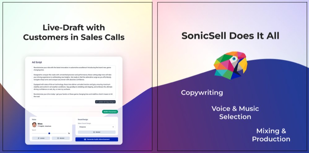 🚀 How to sell an audio ad for a multi-million company in 30s  

Design professional audio ads using our AI ad builder SonicSell: audiostack.ai/?sonicsell=true 

Describe your ad, AI writes it and designs voice and sound. Just edit the proposals. 
Create with <a href="/aflorithmic/">AudioStack</a> 🦜