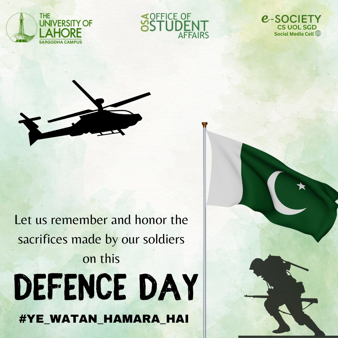 AbdullahN84684's tweet photo. #UniversityOfLahore #Team_UOLS #SMC_UOL_SGD #ya_watan_hamara_hai #UOLSargodhaAdmission #6September #Lahore #Unbelievable #Islamabad https://t.co/6AGtqEJFCz