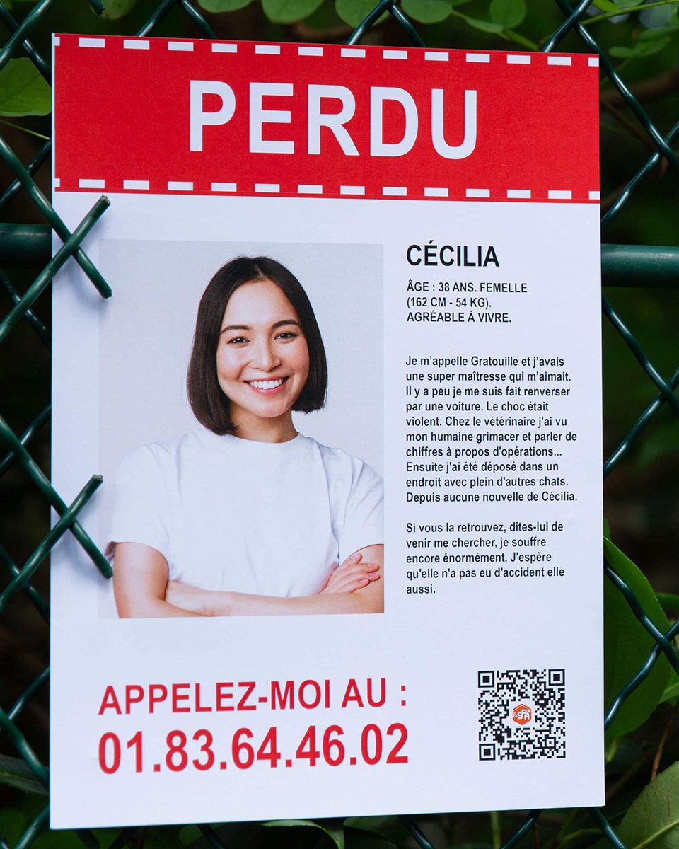 creapills's tweet photo. HUMAIN PERDU ! La @SPA_Officiel sensibilise avec des avis de recherche aussi insolites que poignants (1/3) https://t.co/idL5vm6Ri5