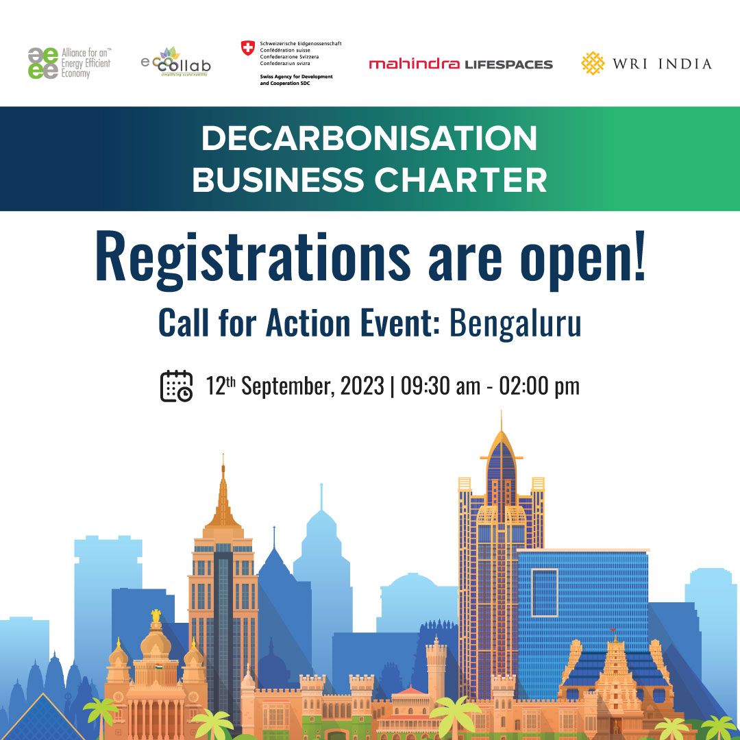 Decarbonization Business Charter: Designed to kickstart vital actions,explore common challenges &amp; opportunities spanning the building &amp; construction value chain. 
Register here to secure your spot: lnkd.in/d57yHTB6 
#DecarboniseIndia #NetZeroGoals #BuildingDecarbonization