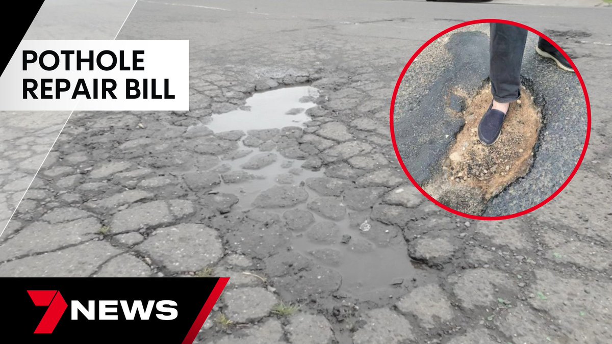 7NewsMelbourne's tweet image. Victoria&apos;s pothole problem is now so bad that the repair bill will top a billion dollars. That&apos;s the claim from the state opposition, which says our roads are the most dangerous and damaged in the country. youtu.be/cuC65aJG--c @SharnelleVella #7NEWS