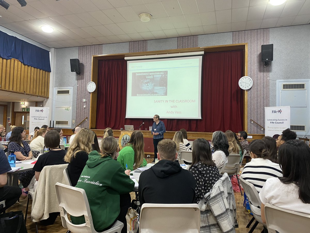 Day 2 of 3 with our Fife Probationers at <a href="/KirkcaldyHigh/">Kirkcaldy High School</a> thinking about different strategies and our use of language with our learners to get the best from them. Showing them the way. <a href="/fifepedagogy/">Closed</a> @FifePLLC <a href="/Fifepbteachers/">Fife Probationer Teachers</a> @andyvass