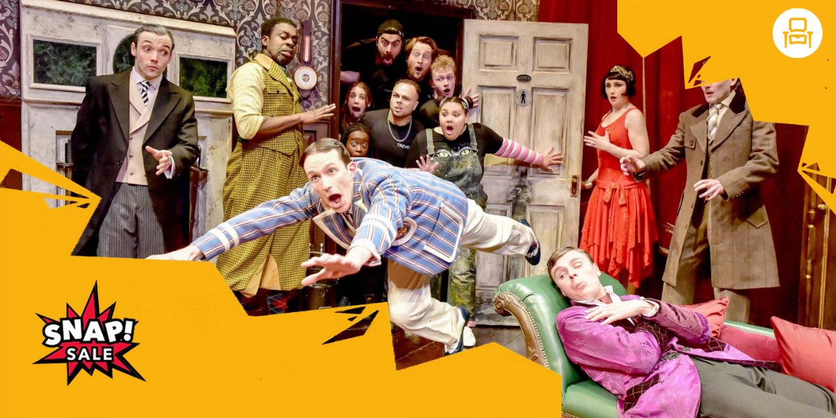 🎭 SNAP SALE 🎭 Save up to 51% on tickets to The Play That Goes Wrong. Anything that can go wrong will, don't miss this hilarious comedy. 👉 eu1.hubs.ly/H05f5Ns0