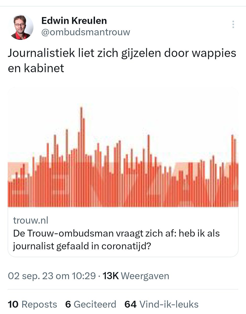top_politiek's tweet photo. @EtienneJansen @ombudsmantrouw Welke
#HoorEnWederhoor ?
#CheckAndDoubleCheck ?
#AudiAlteramPartem ?
⬇️
MSM #Journalistiek is dood❗
⬇️
https://t.co/zvi6pY6nIo
https://t.co/RXIFX85L7u
https://t.co/4bagZW8NoE
https://t.co/852NS1OMlM
#MainStreamMedia
#ZegOpDieKranten❗
#TVopZwart❗
⬇️⬆️ lange draad. https://t.co/GWvS5jIl49