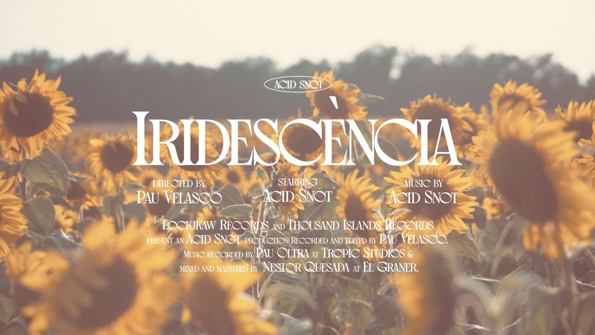 AcidSnotBCN's tweet photo. 🌻 IRIDESCÈNCIA 🌻Presave links a sota:
https://t.co/EXnbM8DmQd
12/09 A totes les plataformes.
14/09 Premiere del vídeo via @enderrock .
15/09 A tot arreu.
@lockjawrec X @1kislandsrecs
#emo #punkrock #rockencatalà #skatepunk #tyets #canetrock #festiuet #smokingsouls https://t.co/EGMjkUJFC2